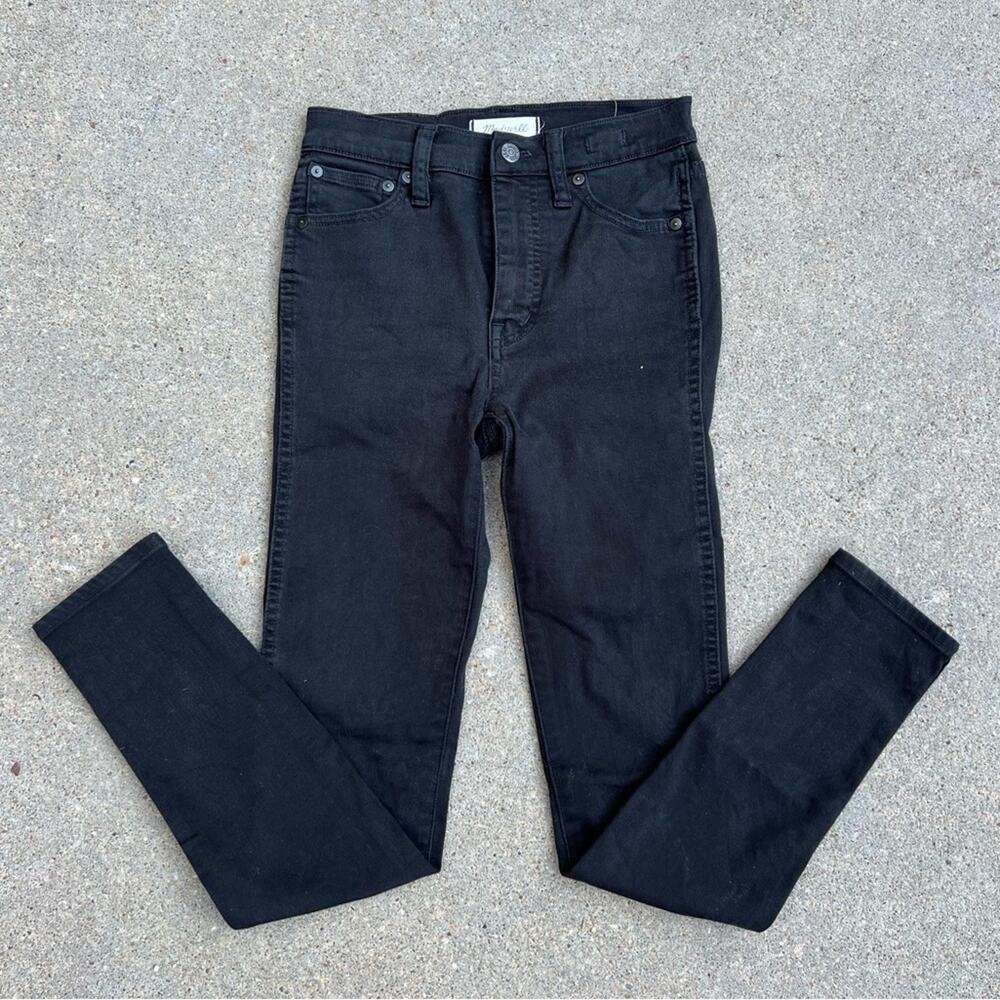 Madewell 10 inch high riser skinny skinny black jeans